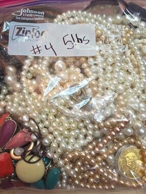 RESELLERS! 5LB BAG OF MIXED JEWELRY LOT OF JEWELRY SOME TANGELED